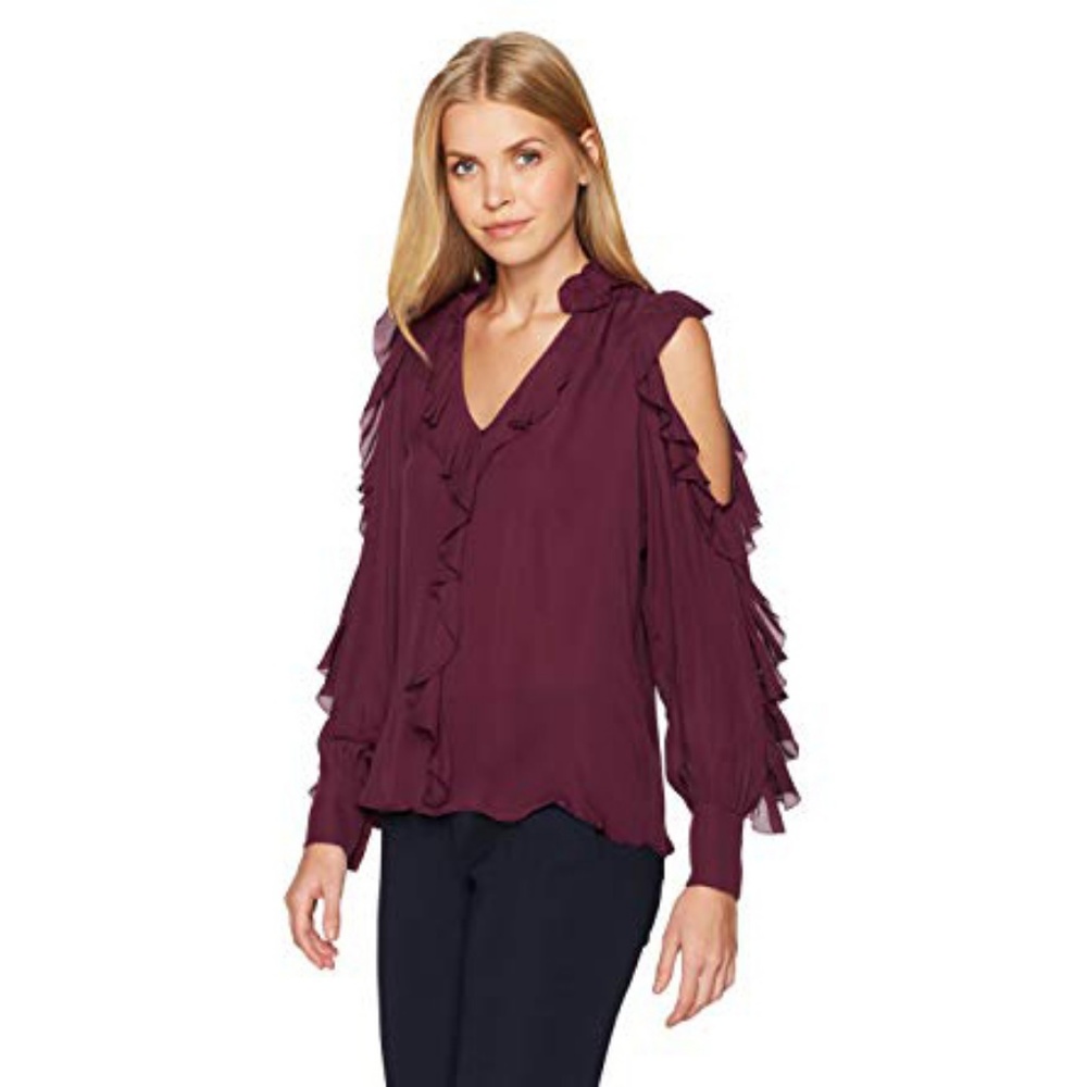 100% silk Parker Elana Blouse in Elixir